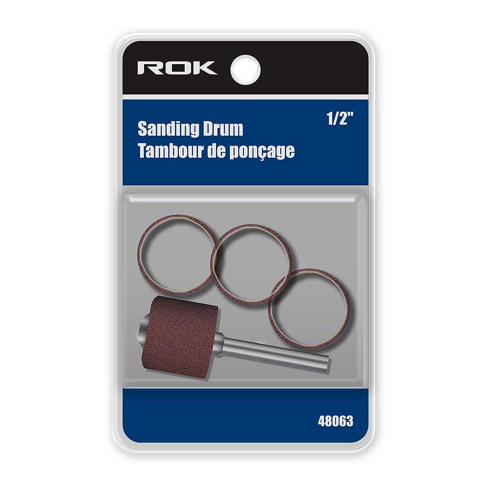 ROK 4pc 1/2in Sanding Drum Set