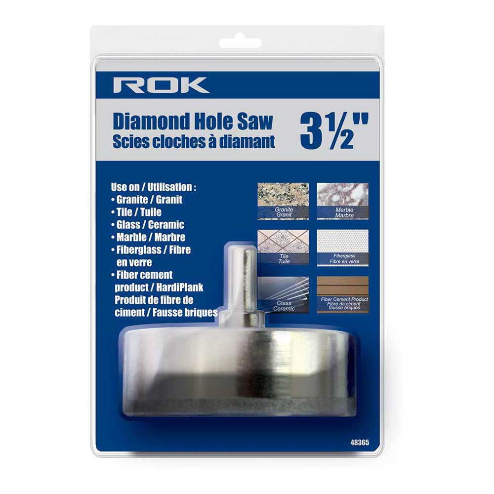 ROK 48365 3-1/2 Inch Diamond Hole Saw