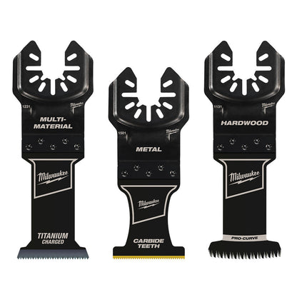Milwaukee 49-10-9001 OPEN-LOK 3pc Universal Fit All-Purpose Multi-Tool Oscillating Blade Set