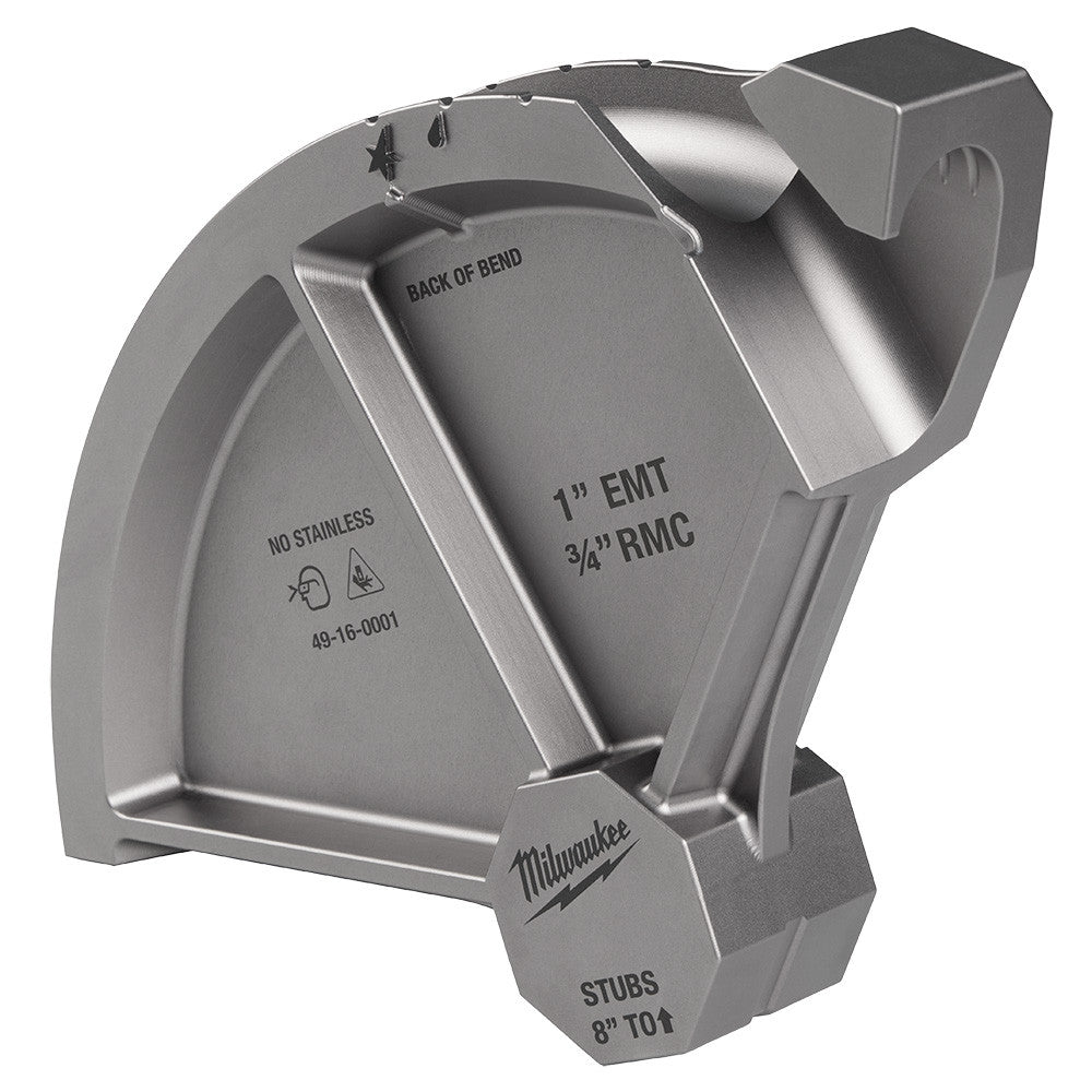 Milwaukee 1in EMT & 3/4in RMC Conduit Bending Shoe for 5150-20 M18 Branch Conduit Bender