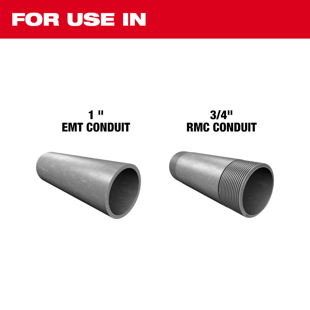 Milwaukee 1in EMT & 3/4in RMC Conduit Bending Shoe for 5150-20 M18 Branch Conduit Bender
