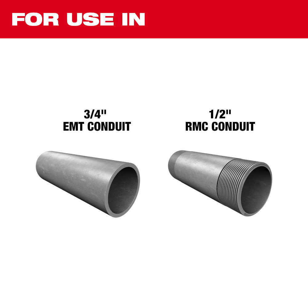 Milwaukee 3/4in EMT & 1/2in RMC Conduit Bending Shoe for 5150-20 M18 Branch Conduit Bender