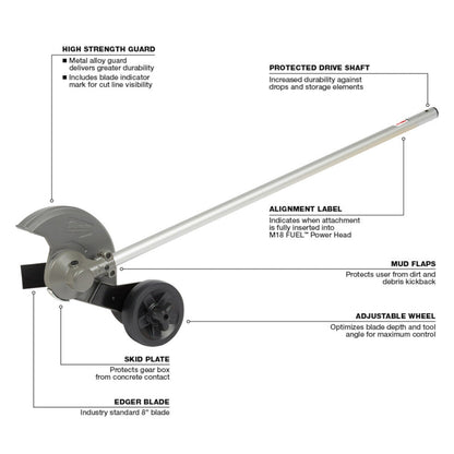 Milwaukee 49-16-2718 M18 FUEL QUIK-LOK 8 Edger Attachment