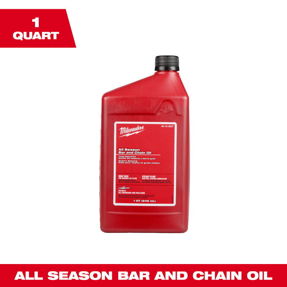 Milwaukee 1 Quart All Season Bar and Chain Oil