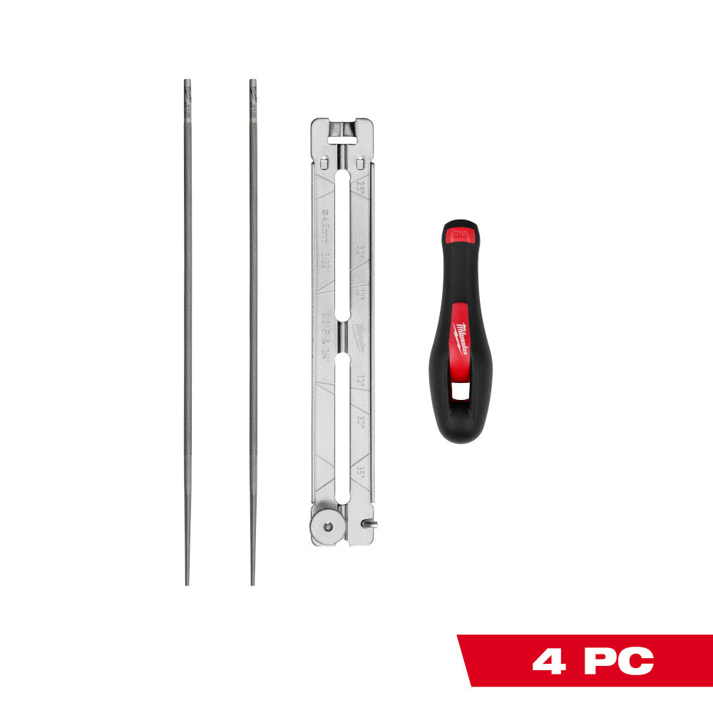 Milwaukee 4pc 5/32in Chain Sharpening Kit