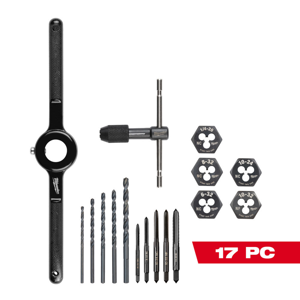 Milwaukee 17pc SAE Tap and Die Set