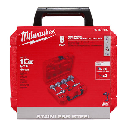 Milwaukee 49-22-8620 8pc Carbide Hole Cutter Kit