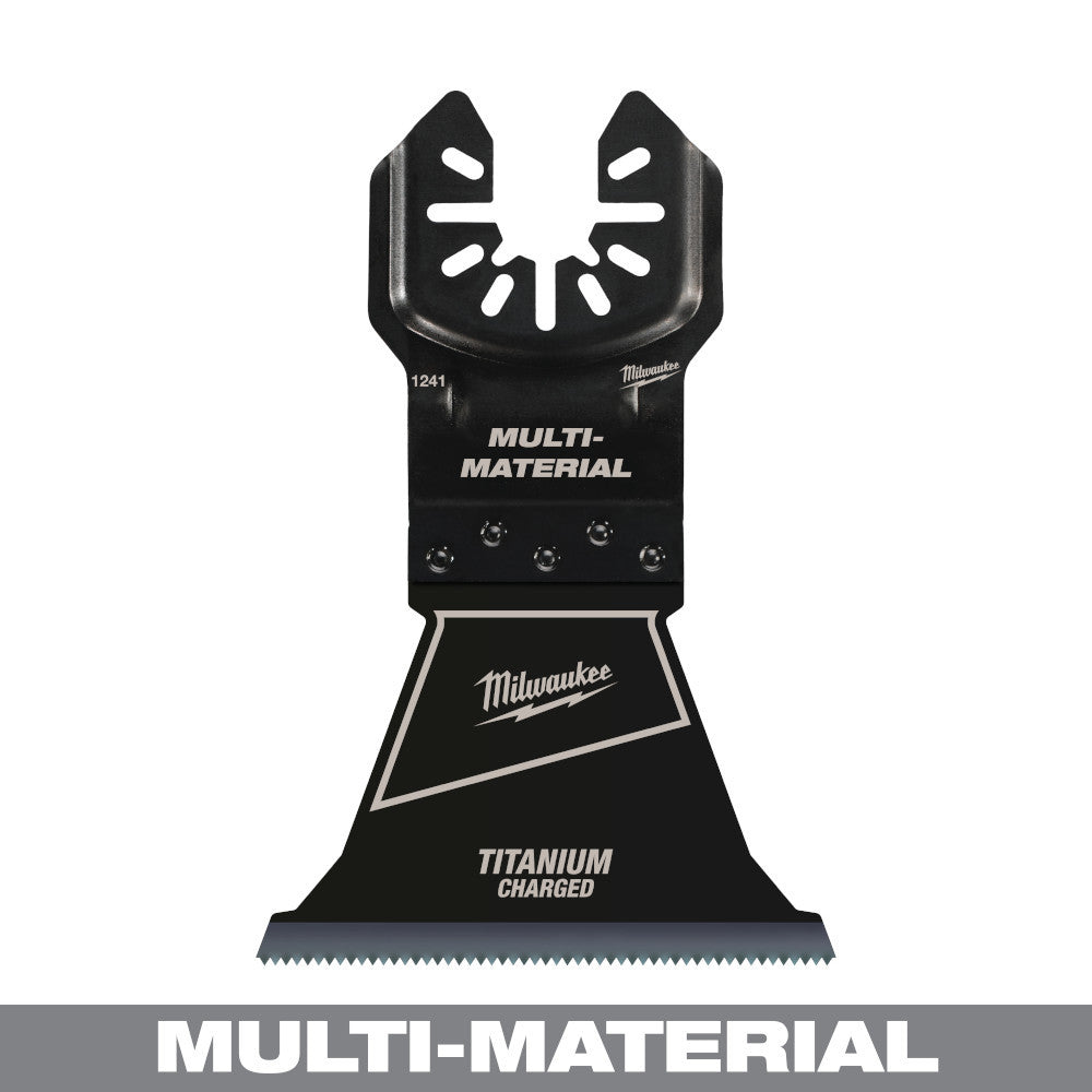 Milwaukee 49-25-1241 OPEN-LOK 2-1/2-inch Universal Fit Titanium Enhanced Bi-Metal Multi-Material Cutting Multi-Tool Oscillating Blade