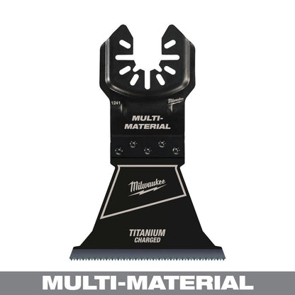 Milwaukee 49-25-1241 OPEN-LOK 2-1/2-inch Universal Fit Titanium Enhanced Bi-Metal Multi-Material Cutting Multi-Tool Oscillating Blade