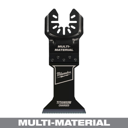 Milwaukee 49-25-1261 OPEN-LOK 1-3/4-inch Universal Fit Titanium Enhanced Bi-Metal Metal Cutting Multi-Tool Oscillating Blade