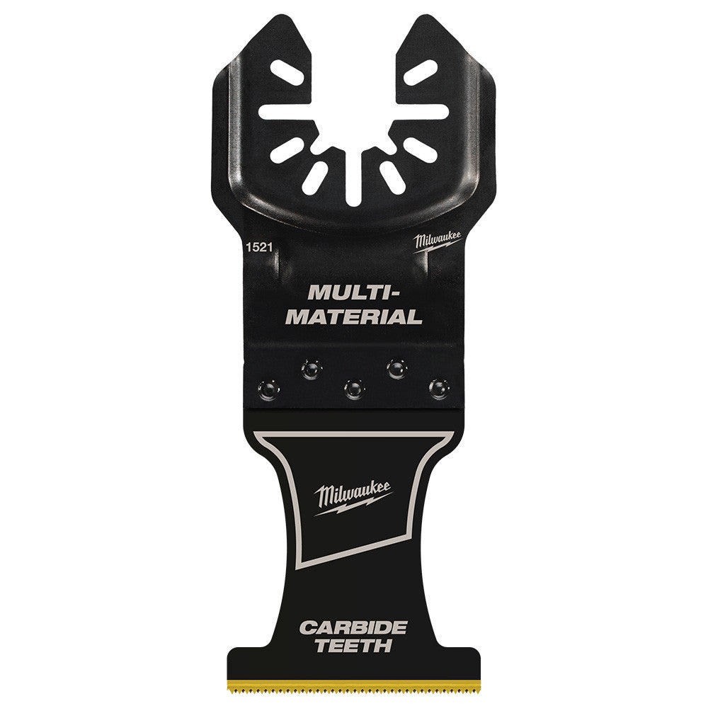 Milwaukee 49-25-1521 OPEN-LOK 1-3/8-inch Universal Fit Titanium Enhanced Carbide Teeth Multi-Material Cutting Multi-Tool Oscillating Blade