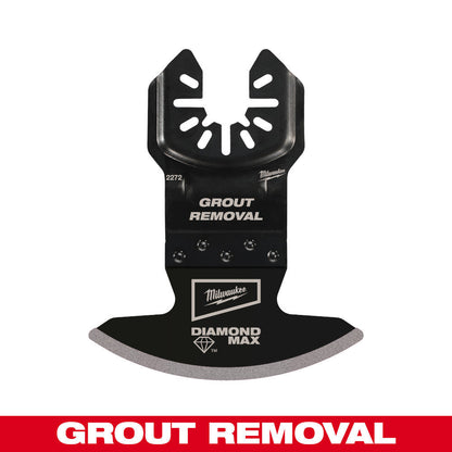 Milwaukee 49-25-2272 OPEN-LOK DIAMOND MAX Multi-Tool Oscillating Diamond Grit Grout Removal Blade