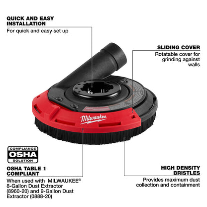 Milwaukee 4-1/2in - 5in Surface Grinding Dust Shroud