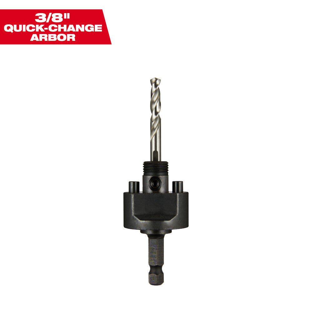 Milwaukee 3/8 inch Large Thread Quick Change Hole Saw Arbor