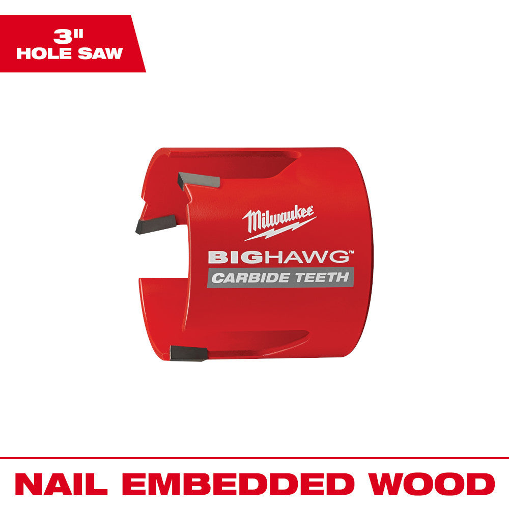 Milwaukee 3 inch BIG HAWG Hole Saw with Carbide Teeth