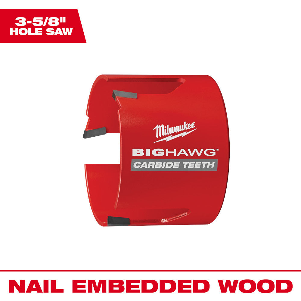 Milwaukee 49-56-9240 3-5/8 inch BIG HAWG Hole Saw  with Carbide Teeth