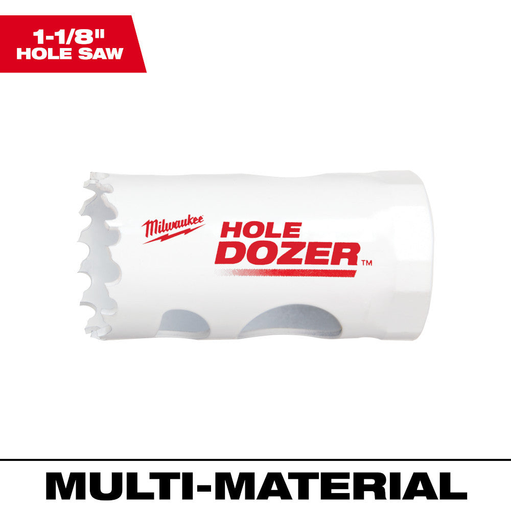 Milwaukee 49-56-0052 HOLE DOZER 1-1/8 Inch Bi-Metal Hole Saw