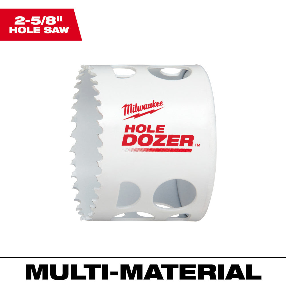 Milwaukee 49-56-0158 HOLE DOZER 2-5/8 Inch Bi-Metal Hole Saw