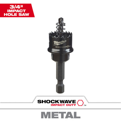 Milwaukee 49-56-9805 3/4 inch SHOCKWAVE Impact Duty Thin Wall Hole Saw
