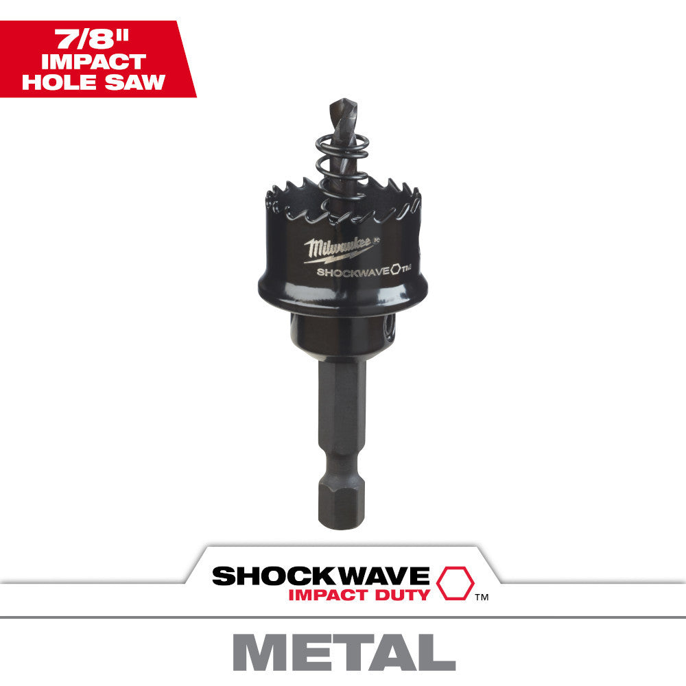 Milwaukee 49-56-9810 7/8 inch SHOCKWAVE Impact Duty Thin Wall Hole Saw
