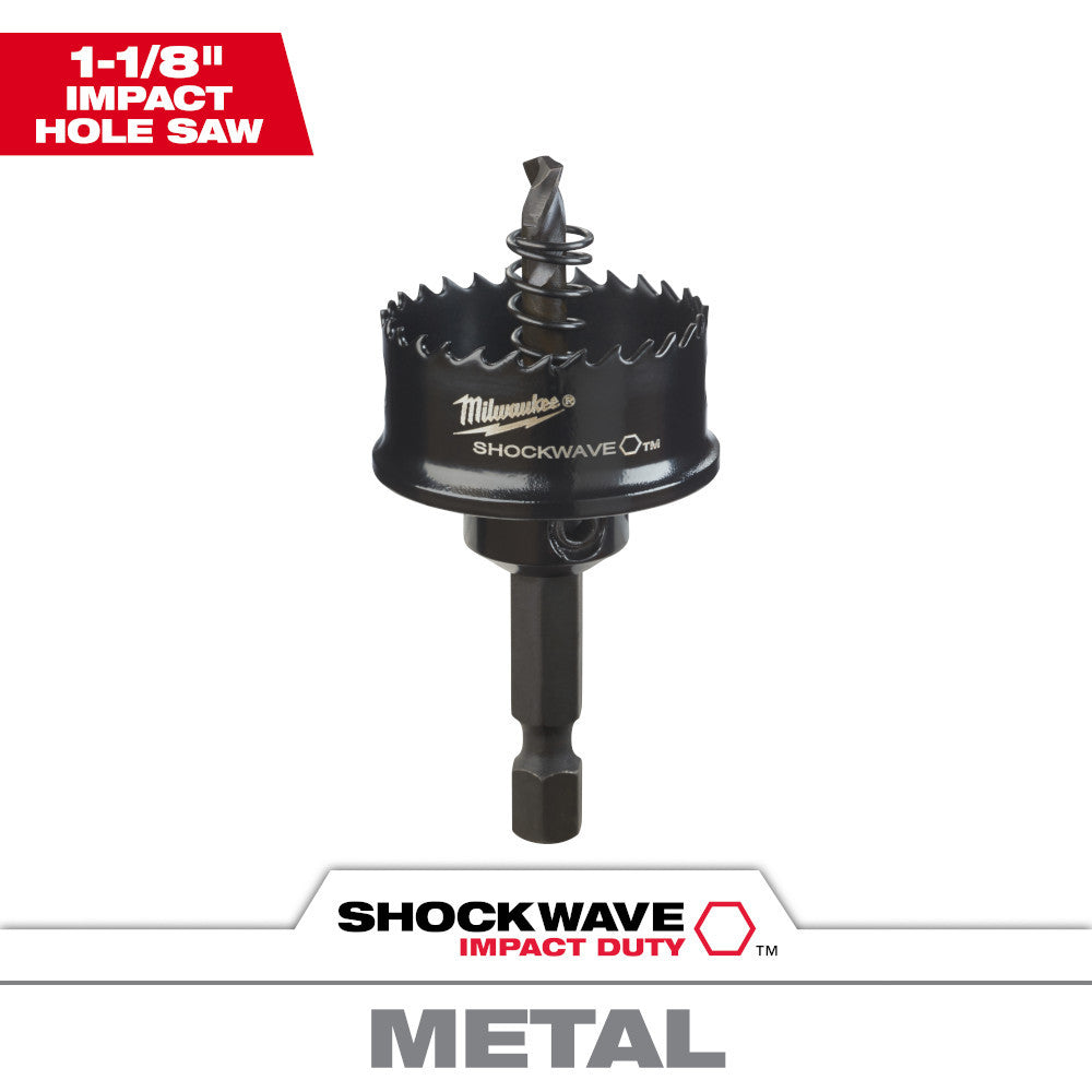 Milwaukee 49-56-9820 1-1/8 inch SHOCKWAVE Impact Duty Thin Wall Hole Saw