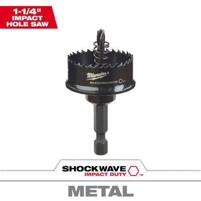 Milwaukee 49-56-9825 1-1/4 inch SHOCKWAVE Impact Duty Thin Wall Hole Saw
