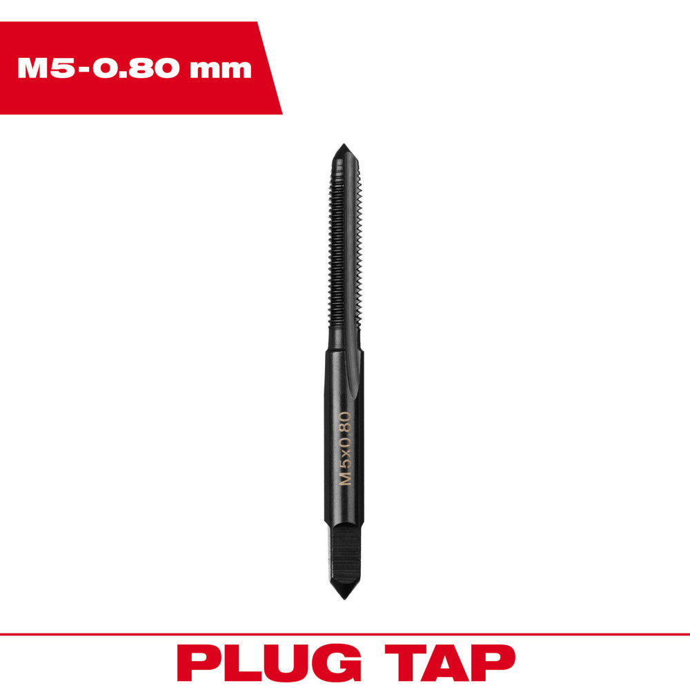 Milwaukee M5-0.80mm Straight Flute Plug Tap