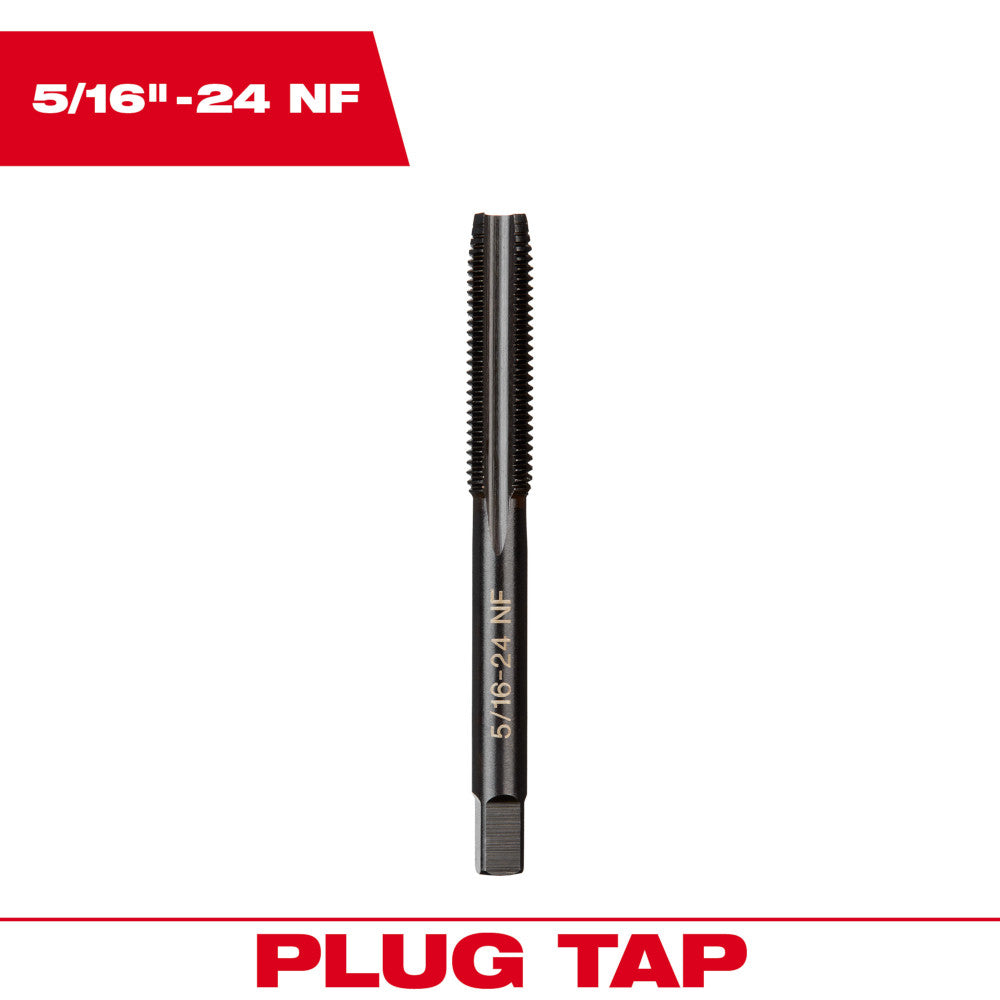 Milwaukee 5/16in-24 NF Straight Flute Plug Tap
