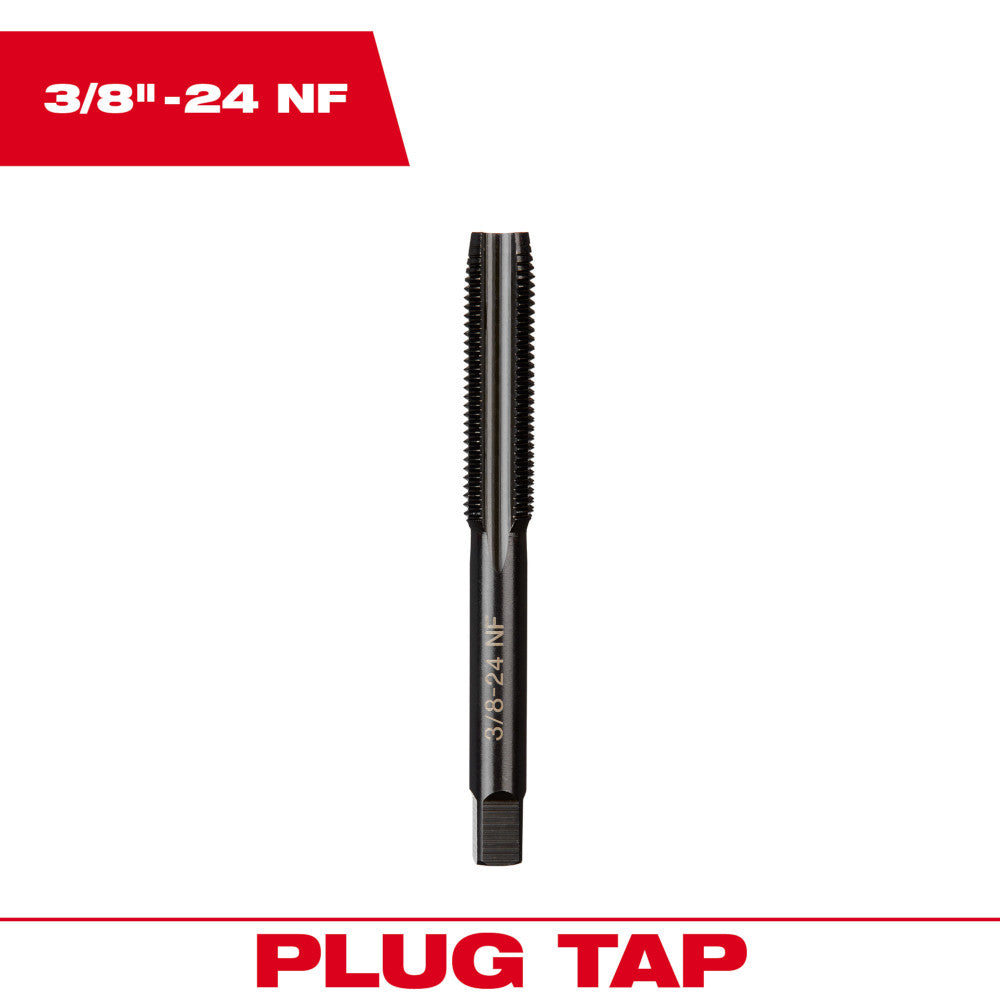 Milwaukee 3/8in-24 NF Straight Flute Plug Tap