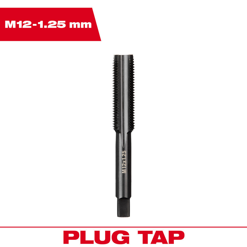 Milwaukee M12-1.25mm Straight Flute Plug Tap