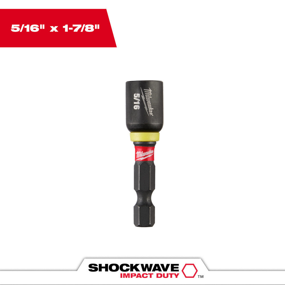Milwaukee 49-66-4503 5/16 inch x 1-7/8 inch SHOCKWAVE Impact Duty Magnetic Nut Driver