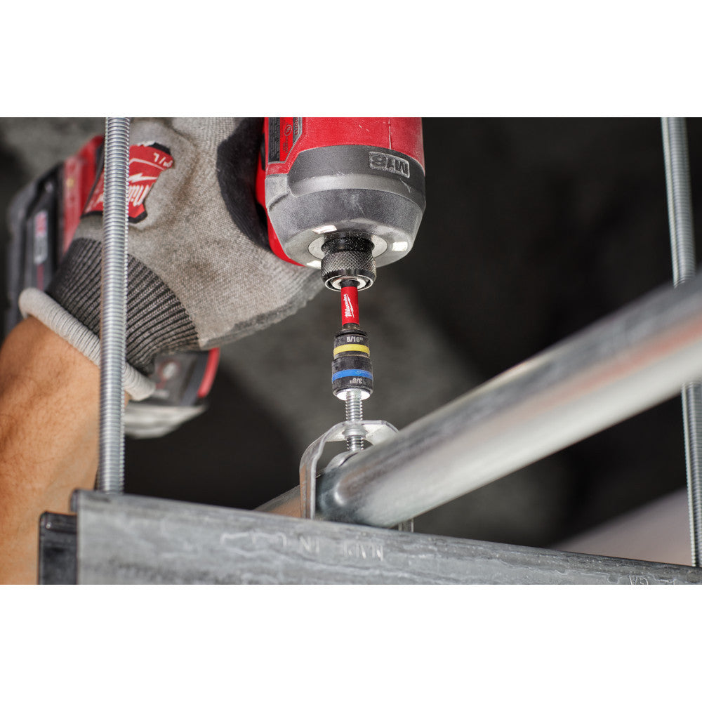 Milwaukee 49-66-4542 SHOCKWAVE Impact Duty 1/4 inch and 5/16 inch  x 2-1/4 inch QUIK-CLEAR 2-in-1 Magnetic Nut Driver