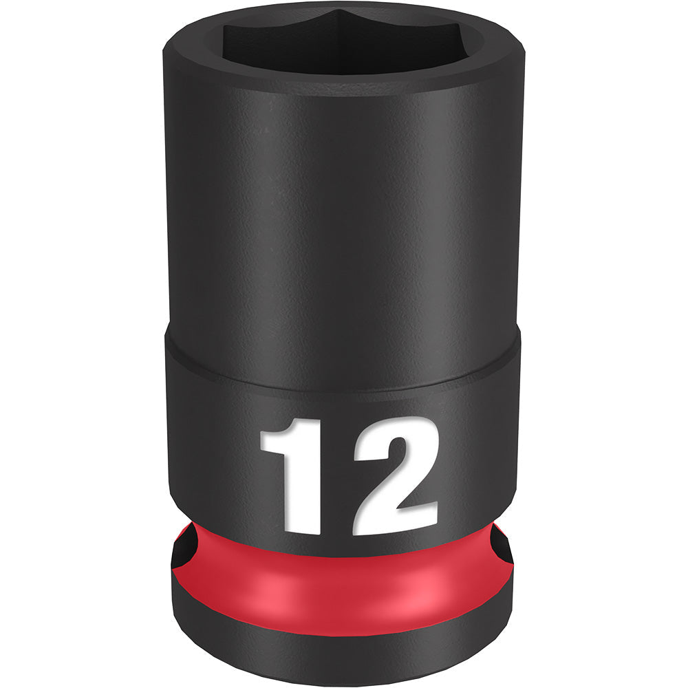Milwaukee SHOCKWAVE Impact Duty 12mm Socket with 3/8in Drive