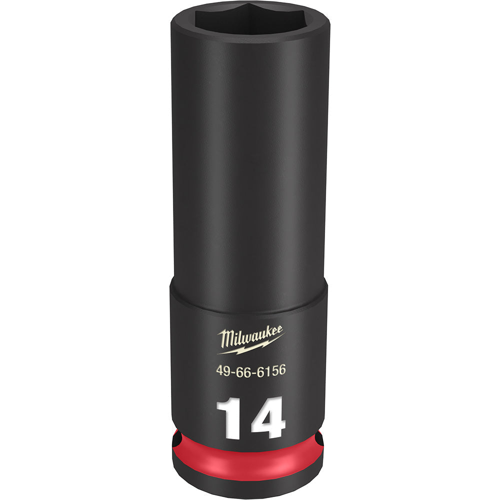 Milwaukee SHOCKWAVE Impact Duty Deep 14mm Socket with 3/8in Drive