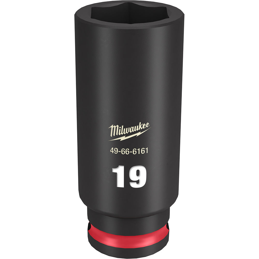 Milwaukee SHOCKWAVE Impact Duty Deep 19mm Socket with 3/8in Drive