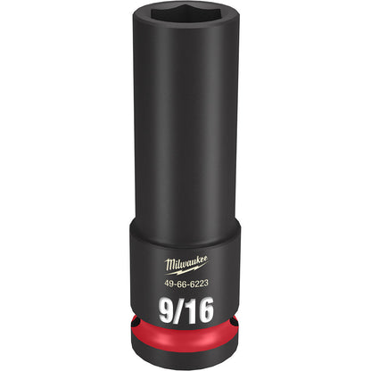Milwaukee 49-66-6223 SHOCKWAVE Impact Duty 9/16 inch 1/2 inch Drive SAE 6pt Deep Socket
