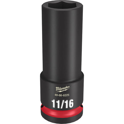 Milwaukee 49-66-6225 SHOCKWAVE Impact Duty 11/16 inch 1/2 inch Drive SAE 6pt Deep Socket