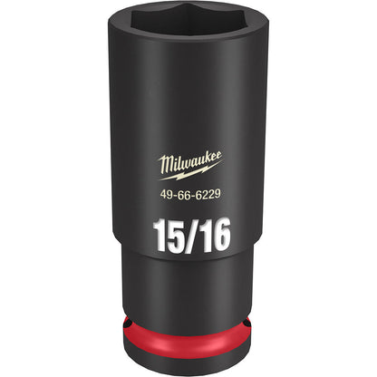 Milwaukee 49-66-6229 SHOCKWAVE Impact Duty 15/16 inch 1/2 inch Drive SAE 6pt Deep Socket