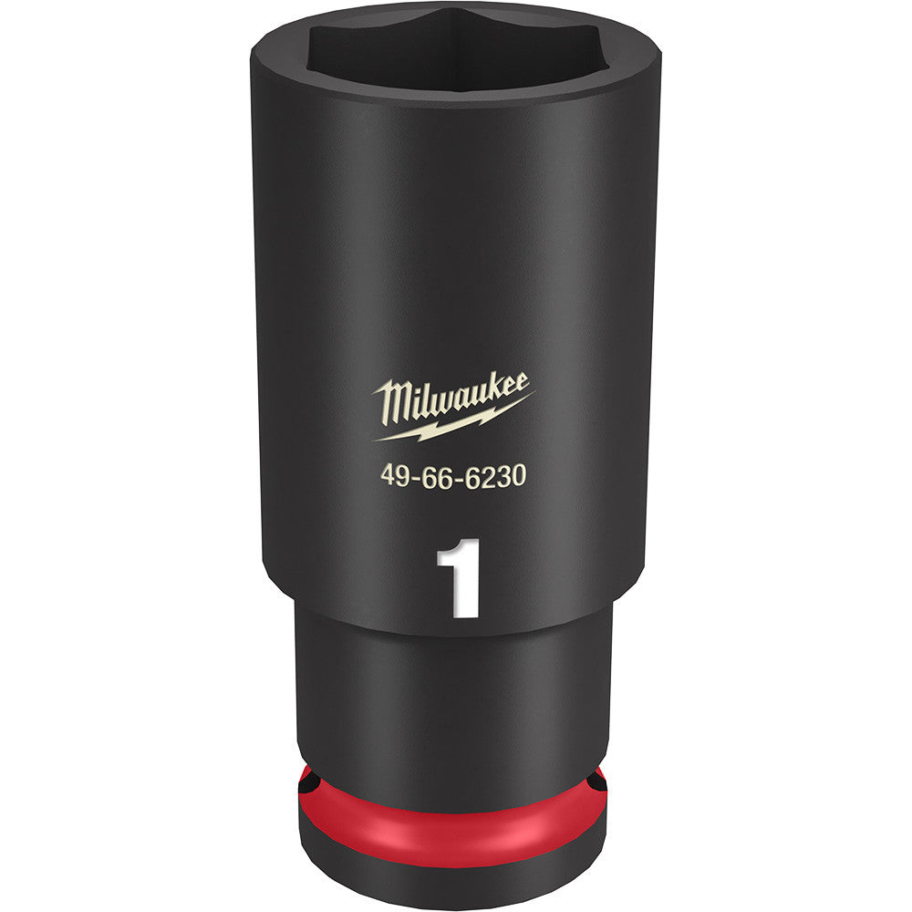 Milwaukee 49-66-6230 SHOCKWAVE Impact Duty 1 inch 1/2 inch Drive SAE 6pt Deep Socket