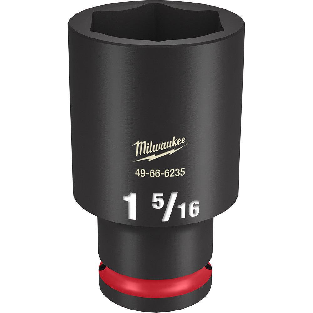 Milwaukee 49-66-6235 SHOCKWAVE Impact Duty 1-5/16 inch 1/2 inch Drive SAE 6pt Deep Socket