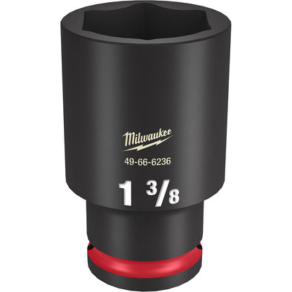 Milwaukee 49-66-6236 SHOCKWAVE Impact Duty 1-3/8 inch 1/2 inch Drive SAE 6pt Deep Socket