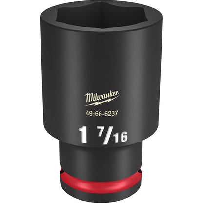 Milwaukee 49-66-6237 SHOCKWAVE Impact Duty 1-7/16 inch 1/2 inch Drive SAE 6pt Deep Socket
