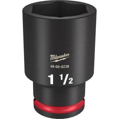Milwaukee 49-66-6238 SHOCKWAVE Impact Duty 1-1/2 inch 1/2 inch Drive SAE 6pt Deep Socket