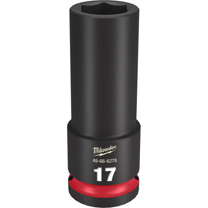 Milwaukee 49-66-6278 SHOCKWAVE Impact Duty 17mm 1/2 inch Drive Metric 6pt Deep Socket