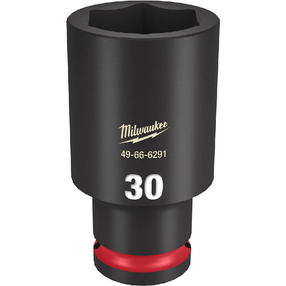 Milwaukee 49-66-6291 SHOCKWAVE Impact Duty 30mm 1/2 Inch Drive Metric 6pt Deep Socket