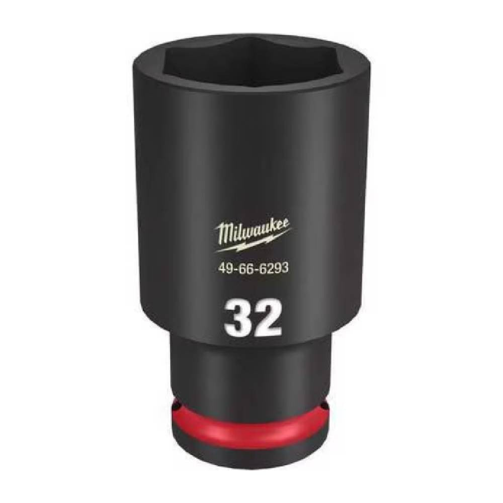 Milwaukee 49-66-6293 SHOCKWAVE Impact Duty 32mm 1/2 Inch Drive Metric 6pt Deep Socket