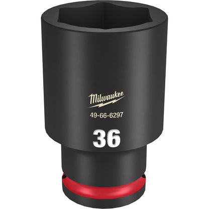 Milwaukee 49-66-6297 SHOCKWAVE Impact Duty 36mm 1/2 inch Drive Metric 6pt Deep Socket