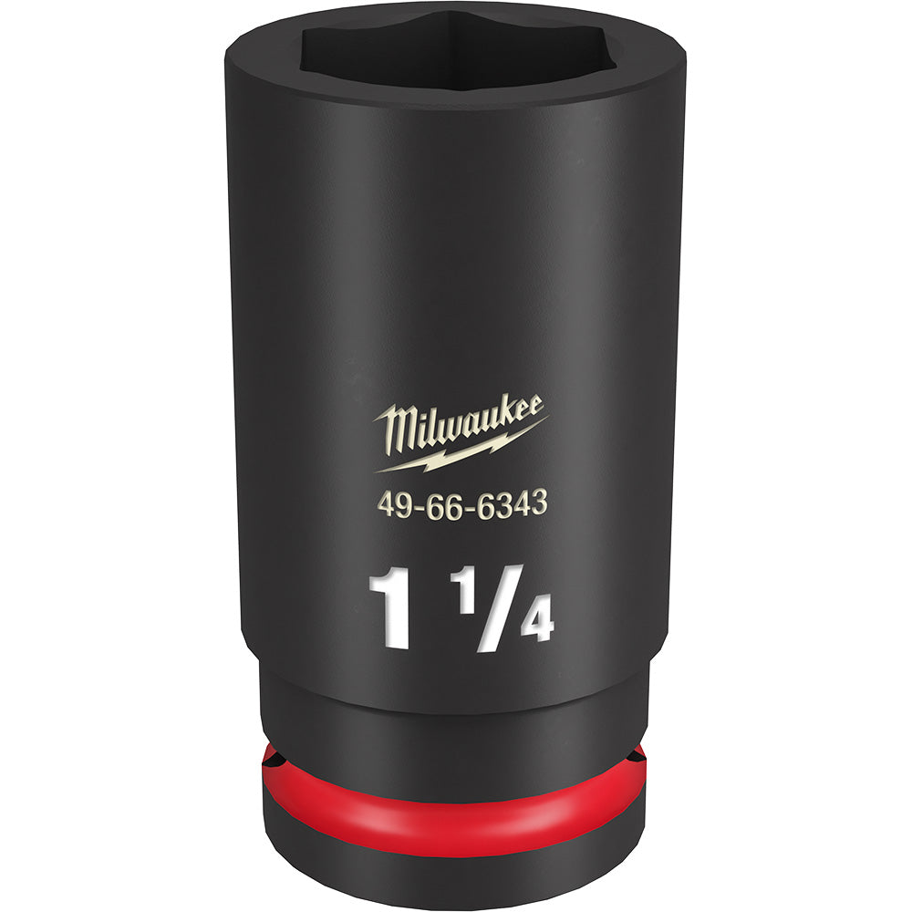 Milwaukee SHOCKWAVE 1-1/4in Deep Impact Socket - 3/4in Drive