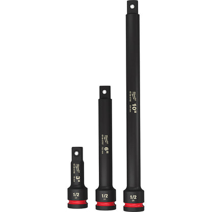 Milwaukee 49-66-6715 3pc SHOCKWAVE Impact Duty 1/2-inch Drive Extension Set
