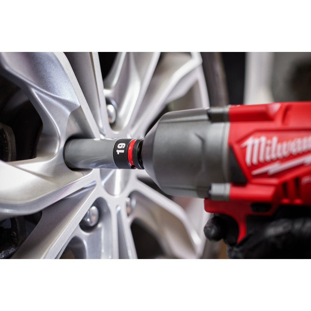 Milwaukee 49-66-7831 SHOCKWAVE Impact Duty 5pc 1/2 Inch Drive SAE & Metric Lug Nut Wheel Socket Set